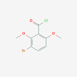 molecular formula C9H8BrClO3 B1354519 Benzoyl chloride, 3-bromo-2,6-dimethoxy- CAS No. 84225-91-2
