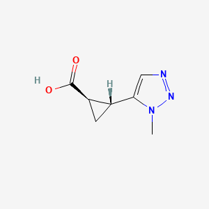 molecular formula C7H9N3O2 B13545196 rac-(1R,2R)-2-(1-methyl-1H-1,2,3-triazol-5-yl)cyclopropane-1-carboxylicacid,trans 