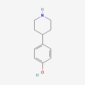molecular formula C11H15NO B1354522 4-Piperidin-4-ylphenol CAS No. 62614-84-0