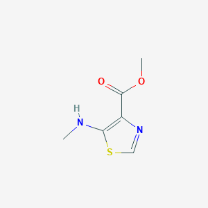 molecular formula C6H8N2O2S B13545234 Methyl 5-(methylamino)thiazole-4-carboxylate 