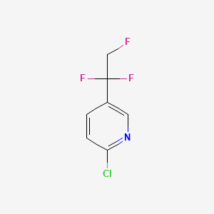 molecular formula C7H5ClF3N B13545248 2-Chloro-5-(1,1,2-trifluoroethyl)pyridine CAS No. 2825011-76-3