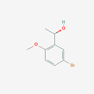 molecular formula C9H11BrO2 B13545274 (S)-1-(5-bromo-2-methoxyphenyl)ethan-1-ol 