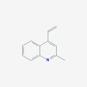 molecular formula C12H11N B13545315 2-Methyl-4-vinylquinoline 