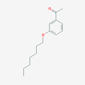 molecular formula C15H22O2 B1354533 Ethanone, 1-[3-(heptyloxy)phenyl]- CAS No. 37065-50-2