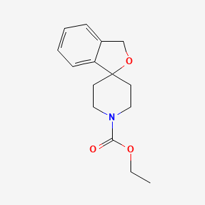 molecular formula C15H19NO3 B1354535 ethyl 3H-spiro[isobenzofuran-1,4'-piperidine]-1'-carboxylate CAS No. 42191-83-3