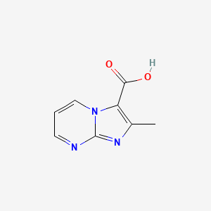 molecular formula C8H7N3O2 B1354550 2-Methylimidazo[1,2-a]pyrimidine-3-carboxylic acid CAS No. 90830-11-8
