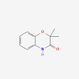 molecular formula C10H11NO2 B1354551 2,2-Dimethyl-2H-benzo[B][1,4]oxazin-3(4H)-one CAS No. 10514-70-2