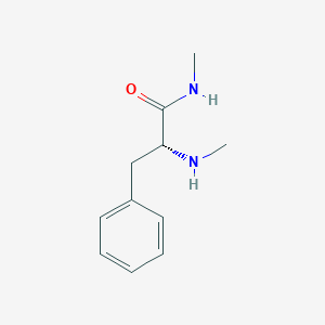 molecular formula C11H16N2O B1354553 (R)-N-methyl-2-(methylamino)-3-phenylpropanamide 