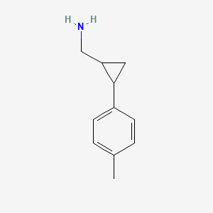 molecular formula C11H15N B13545532 (2-(P-tolyl)cyclopropyl)methanamine 