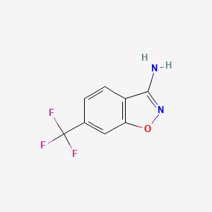 molecular formula C8H5F3N2O B1354554 6-(trifluoromethyl)benzo[d]isoxazol-3-amine CAS No. 81465-91-0