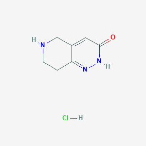 molecular formula C7H10ClN3O B1354557 5,6,7,8-Tetrahydropyrido[4,3-c]pyridazin-3(2H)-one hydrochloride CAS No. 39716-49-9