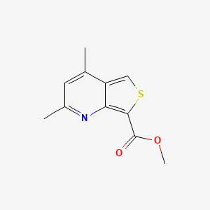 molecular formula C11H11NO2S B1354562 Methyl 2,4-dimethylthieno[3,4-b]pyridine-7-carboxylate CAS No. 74695-25-3