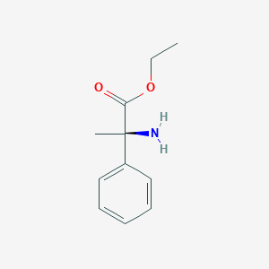molecular formula C11H15NO2 B13545654 ethyl (2R)-2-amino-2-phenylpropanoate CAS No. 5817-27-6