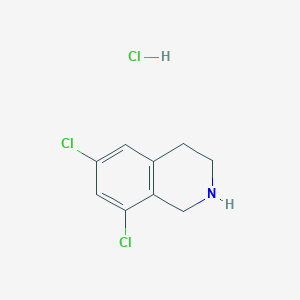 molecular formula C9H10Cl3N B1354572 6,8-Dichloro-1,2,3,4-tetrahydroisoquinoline hydrochloride CAS No. 73075-50-0