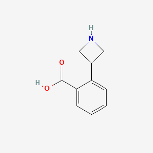 molecular formula C10H11NO2 B13545726 2-(Azetidin-3-yl)benzoic acid 