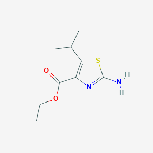 molecular formula C9H14N2O2S B1354578 Ethyl 2-amino-5-isopropylthiazole-4-carboxylate CAS No. 77505-83-0