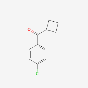molecular formula C11H11ClO B1354580 4-Chlorophenyl cyclobutyl ketone CAS No. 77585-25-2