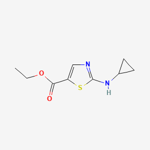 molecular formula C9H12N2O2S B13545831 Ethyl 2-(cyclopropylamino)thiazole-5-carboxylate 