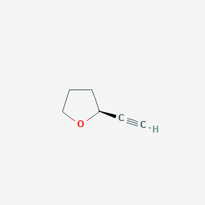 molecular formula C6H8O B1354596 (S)-2-Ethynyltetrahydrofuran 