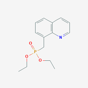 molecular formula C14H18NO3P B1354599 Phosphonic acid, (8-quinolinylmethyl)-, diethyl ester CAS No. 75355-36-1