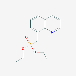 molecular formula C14H18NO3P B1354599 二乙基[(喹啉-8-基)甲基]膦酸酯 CAS No. 75355-36-1