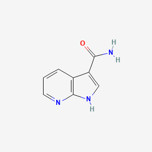 molecular formula C8H7N3O B1354610 1H-Pyrrolo[2,3-b]pyridine-3-carboxamide CAS No. 74420-16-9