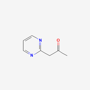 molecular formula C7H8N2O B1354617 1-(2-Pyrimidinyl)-2-propanone CAS No. 75782-22-8