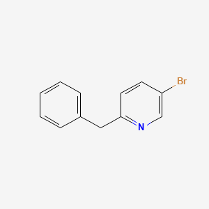 molecular formula C12H10BrN B13546260 2-Benzyl-5-bromopyridine 