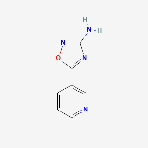molecular formula C7H6N4O B1354628 5-(Pyridin-3-yl)-1,2,4-oxadiazol-3-amine CAS No. 73631-18-2