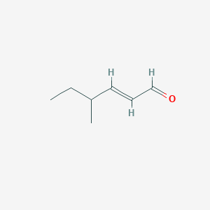 molecular formula C7H12O B13546520 4-Methylhex-2-enal 