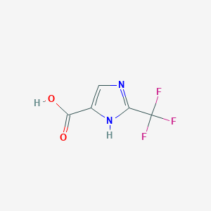 molecular formula C5H3F3N2O2 B1354654 2-(Trifluoromethyl)-1H-imidazole-5-carboxylic acid CAS No. 78016-98-5