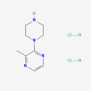 molecular formula C9H16Cl2N4 B13546620 2-Methyl-3-(piperazin-1-yl)pyrazinedihydrochloride CAS No. 66522-35-8