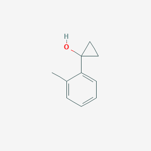 molecular formula C10H12O B13546680 1-(O-tolyl)cyclopropan-1-ol 