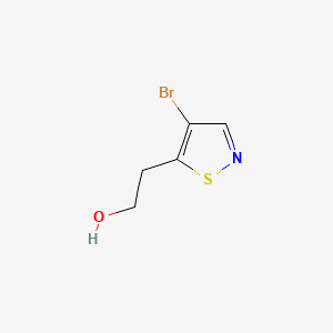 molecular formula C5H6BrNOS B13546688 2-(4-Bromo-1,2-thiazol-5-yl)ethan-1-ol 