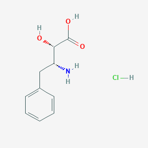 molecular formula C10H14ClNO3 B135468 (2S,3R)-3-amino-2-hydroxy-4-phenylbutanoic acid hydrochloride CAS No. 128223-55-2