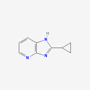 molecular formula C9H9N3 B1354681 2-Cyclopropyl-3h-imidazo[4,5-b]pyridine 