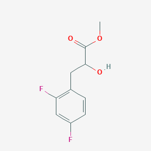 molecular formula C10H10F2O3 B13546922 Methyl 3-(2,4-difluorophenyl)-2-hydroxypropanoate 