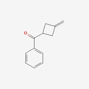 molecular formula C12H12O B13546937 (3-Methylidenecyclobutyl)(phenyl)methanone 