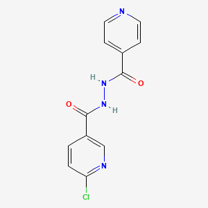 molecular formula C12H9ClN4O2 B13546961 N'-(6-chloropyridine-3-carbonyl)pyridine-4-carbohydrazide CAS No. 1090931-84-2