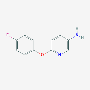 molecular formula C11H9FN2O B135470 6-(4-Fluorophenoxy)pyridin-3-amine CAS No. 143071-78-7