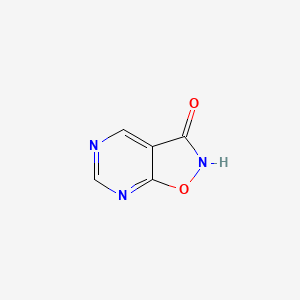 molecular formula C5H3N3O2 B13547007 Isoxazolo[5,4-d]-pyrimidone 