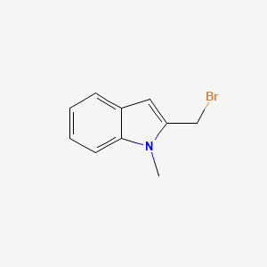 molecular formula C10H10BrN B13547172 2-(Bromomethyl)-1-methyl-1H-indole 