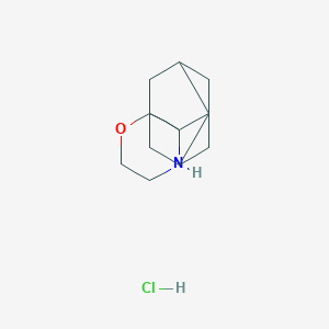 molecular formula C13H22ClNO B13547186 Spiro[adamantane-2,3'-morpholine]hydrochloride 