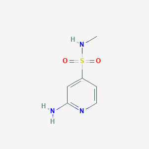 molecular formula C6H9N3O2S B13547259 2-amino-N-methylpyridine-4-sulfonamide 