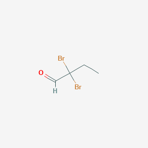 molecular formula C4H6Br2O B1354730 2,2-Dibromobutanal CAS No. 57024-76-7