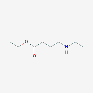 molecular formula C8H17NO2 B13547379 Ethyl 4-(ethylamino)butanoate 