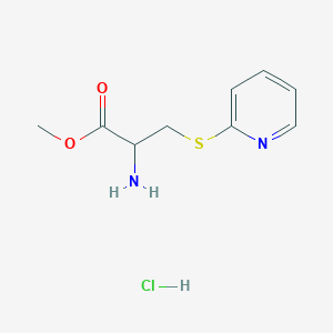molecular formula C9H13ClN2O2S B13547497 methyl S-(pyridin-2-yl)cysteinate hydrochloride 