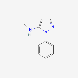 molecular formula C10H11N3 B13547515 N-methyl-1-phenyl-1H-pyrazol-5-amine 