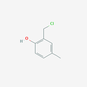 molecular formula C8H9ClO B13547535 2-(Chloromethyl)-4-methylphenol CAS No. 63053-87-2