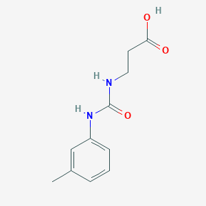 molecular formula C11H14N2O3 B135476 3-(3-间甲苯甲酰基-脲基)-丙酸 CAS No. 133115-50-1